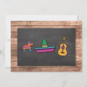 Birthday Fiesta Mexico Mexican Foto Party Invite Kaart (Achterkant)