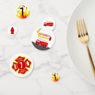 Birthday Fire Truck Party Confetti