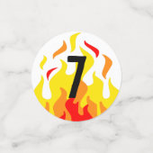 Birthday Fire Truck Party Confetti (Kleine voorkant)