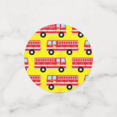 Birthday Fire Truck Party Confetti (Kleine voorkant)