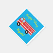 Birthday Fire Truck Party Servet (Hoek)