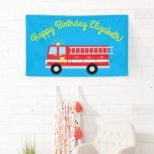 Birthday Fire Truck Party Spandoek (Insitu)