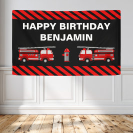 Birthday Fire Truck Party Spandoek