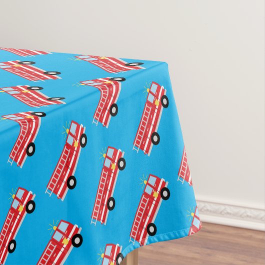 Birthday Fire Truck Party Tafelkleed (Voorbeeld)