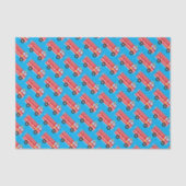 Birthday Fire Truck Party Tissuepapier (Voorkant)