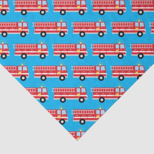 Birthday Fire Truck Party Tissuepapier (Detail)