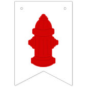 Birthday Fire Truck Party Vlaggetjes (Derde vlag)