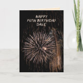 Birthday Fireworks Kaart (Voorkant)