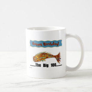 Birthday Fish 100th Koffiemok