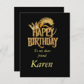 Birthday Flat Card (Voorkant / Achterkant)
