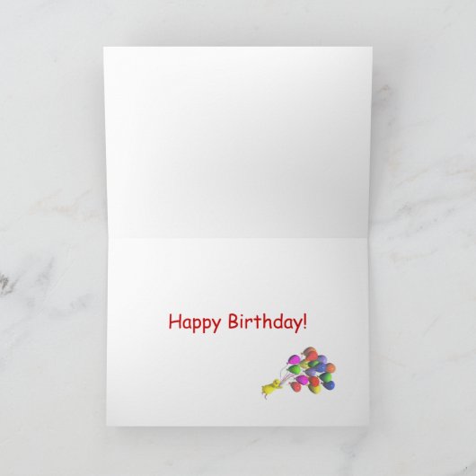 Birthday Flight Kaart (Binnen)