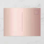 Birthday floral blush roze paarse uitnodiging (Achterkant)