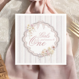 Birthday Floral Wildflower Gils Just Wanna be ONE Servet