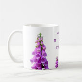 Birthday florals wildbloemen roze paars koffiemok (Links)