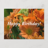 Birthday Flowers Briefkaart (Voorkant)