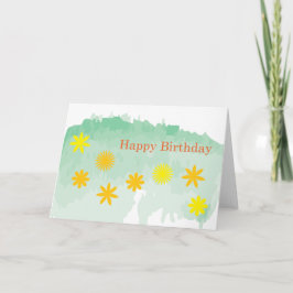 Birthday Flowers Kaart