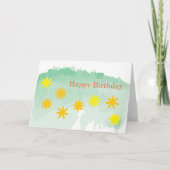 Birthday Flowers Kaart (Voorkant)