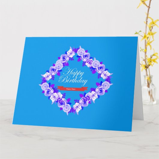 Birthday Flowers Kaart (Gele Bloem)