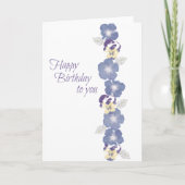 Birthday Flowers Kaart (Voorkant)