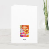 Birthday Folded Wenskaart Kaart (Achterkant)