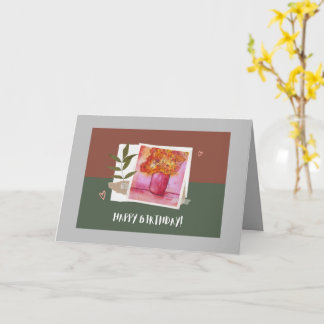 Birthday Folded Wenskaart Kaart