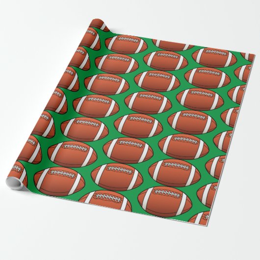 Birthday Football Cadeaupapier (Uitgerold)