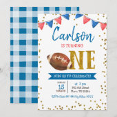 Birthday Football Game Time Kind Kaart (Voorkant / Achterkant)