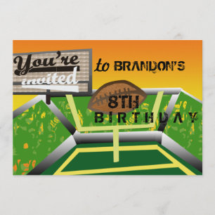 Birthday football kaart