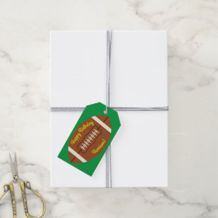 Birthday football Sports Party Cadeaulabel