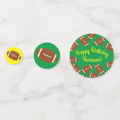 Birthday football Sports Party Confetti (Voorkanten)