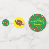 Birthday football Sports Party Confetti (Achterkanten)