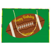 Birthday football Sports Party Groot Cadeauzakje (Achterkant)