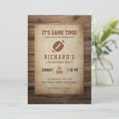 Birthday football Sports Party Kaart (Staand voorkant)