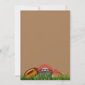 Birthday football Sports Party Kaart (Achterkant)