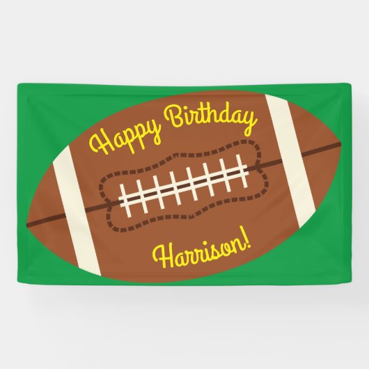 Birthday football Sports Party Spandoek (Horizontaal)