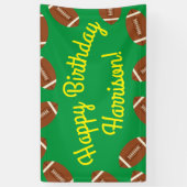 Birthday football Sports Party Spandoek (Verticaal)