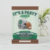 Birthday Football van kinderen Uitnodiging (Staand voorkant)