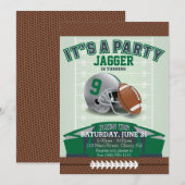 Birthday Football van kinderen Uitnodiging (Voorkant / Achterkant)