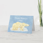 Birthday for Beary Special Son Polar Bears Kaart<br><div class="desc">Customize Beary Special Son Polar Bears</div>