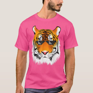 Birthday For Boy Cool Tiger Animal Party Piel Gla T-shirt