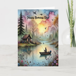 Birthday for Dad with Fisherman Kaart
