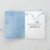 Birthday for Daughter-in-law Watercolor  Kaart (Binnen)