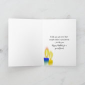 Birthday for Friend Chocolate Chip Cookies Kaart (Binnen)