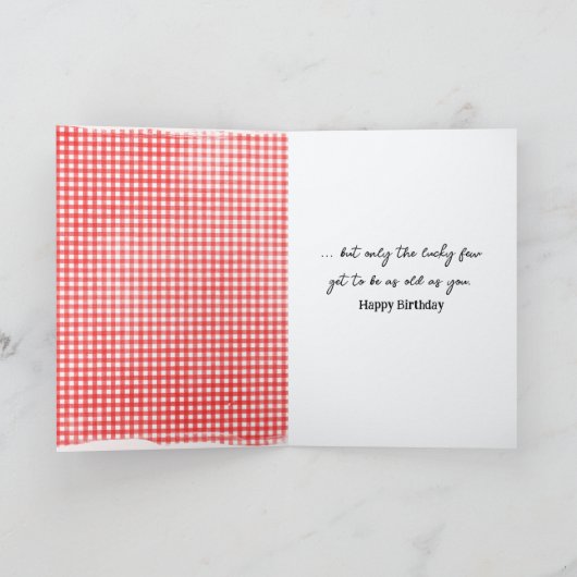 Birthday For Grumpy Old Lady Kaart (Binnen)