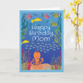 Birthday for Mom Ocean Seas the Day Kaart (Gele Bloem)