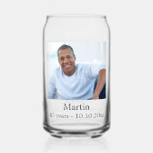 Birthday foto blikvorm glas (Voorkant)