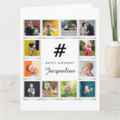 Birthday Foto Collage Sjabloon Elke pagina Naam Wi (Voorkant)