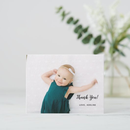 Birthday Foto Dank u Briefkaart (Staand voorkant)
