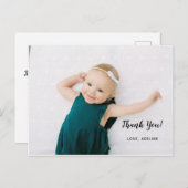 Birthday Foto Dank u Briefkaart (Voorkant / Achterkant)