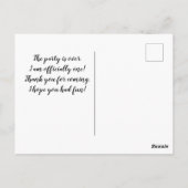 Birthday Foto Dank u Briefkaart (Achterkant)